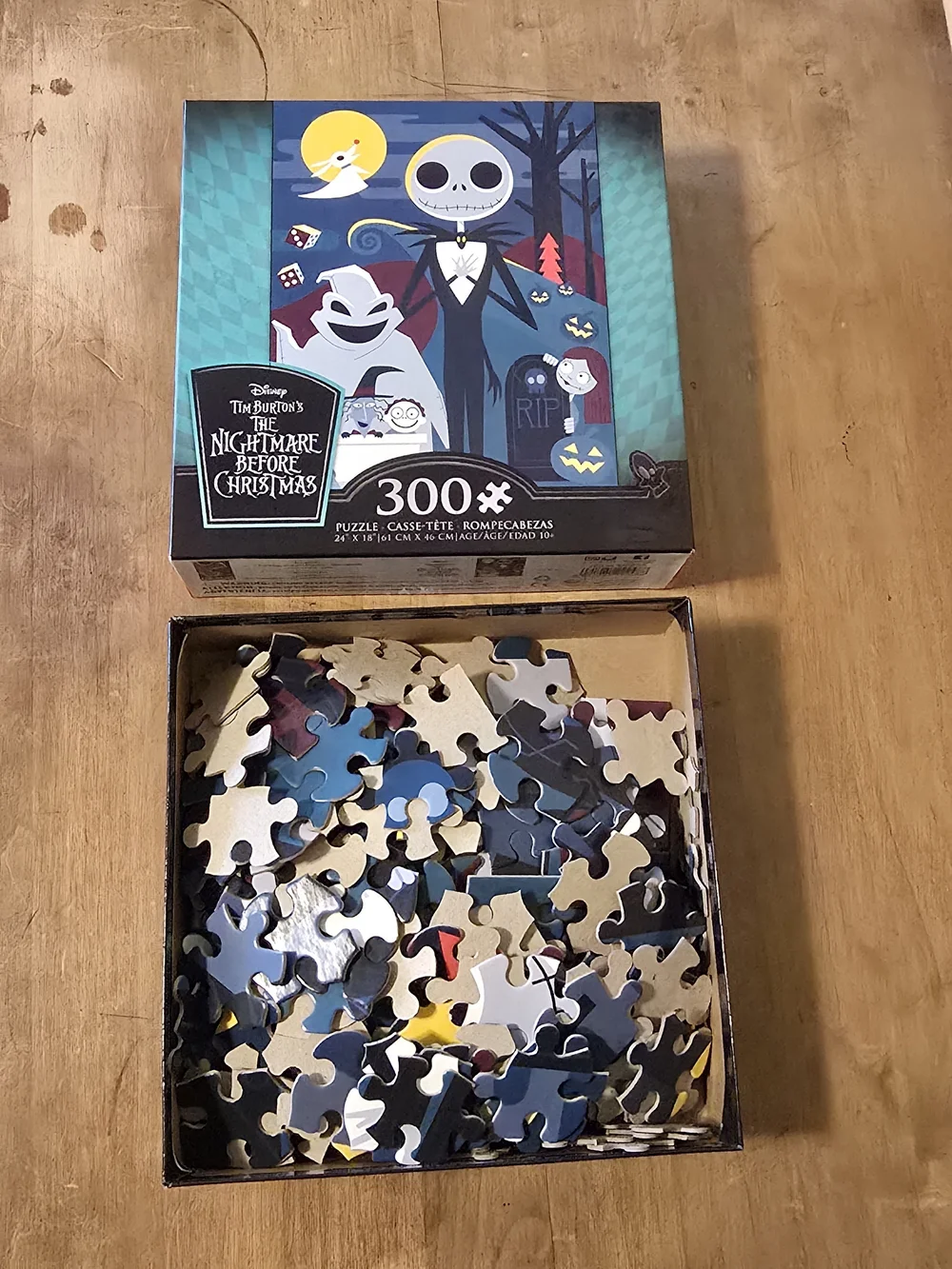 The Nightmare Before Christmas 300 Pc Puzzel With Poster Included.